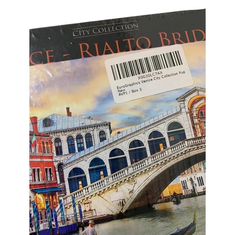 City‎ Collection EuroGraphics Puzzle Venice-Rialto Bridge 1000 Piece Sealed